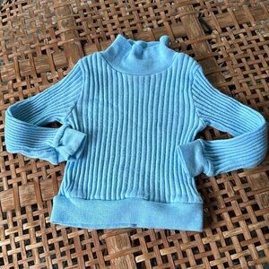24m Vintage long sleeve ribbed, turtleneck 100%  “tinytots” gender neutral